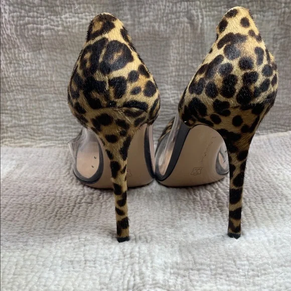 Gianvito Rossi Animal Print Clear Heels - Picture 2 of 4